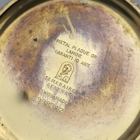 Antique Swiss LANCO pocket watch Art Deco gold plated case in good working order