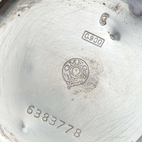 約 1915 年古董歐米茄懷錶銀色薄獵人錶殼工作狀況良好