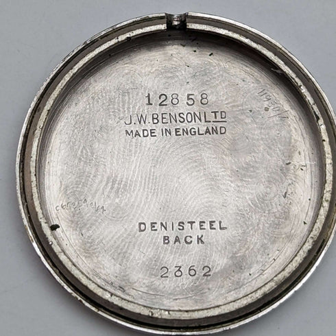 British vintage JW Benson watch SMITH movement Denison case in good working order