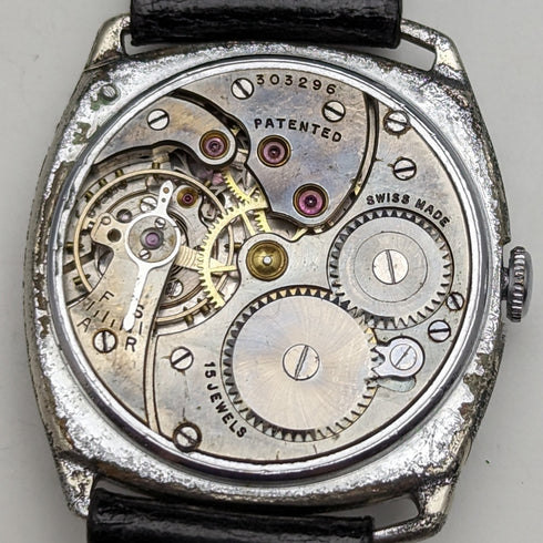 1920 年英國古董 JW Benson 手錶墊盒狀況良好