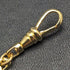 K24 Gold Plated Pull Ring Type Albert Chain Fancy Link