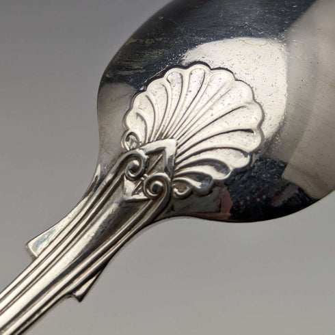 1914 British Antique Sterling Silver Tea Spoons Set of 10 152g Mappin & Webb