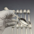 1914 British Antique Sterling Silver Tea Spoons Set of 10 152g Mappin & Webb