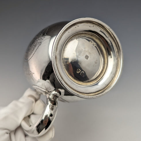 1887年 英国アンティーク 純銀製マグカップ 178g John Aldwinckle & Thomas Slater