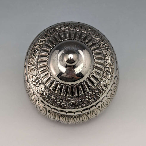 1897 British Antique Sterling Silver Tea Caddy 74g Deakin & Francis