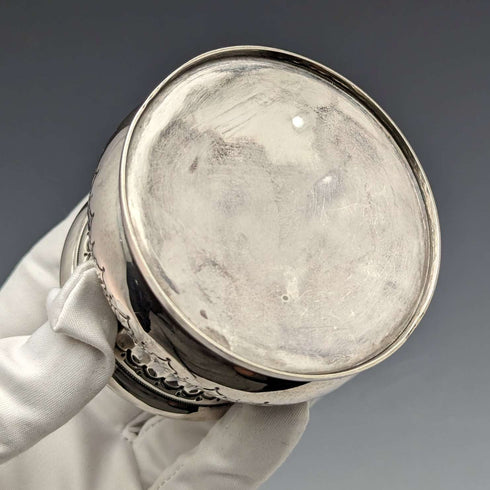 1897 British Antique Sterling Silver Tea Caddy 74g Deakin & Francis