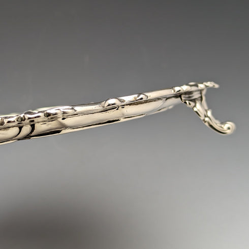 1861 年英國古董純銀 Salva 卡托盤直徑 23 公分 358 克 Edward & John Barnard