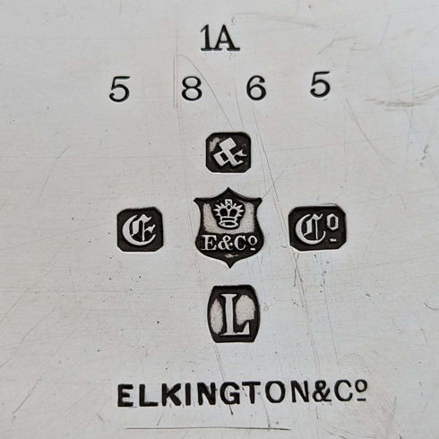 1872 年英國古董鍍銀茶壺 Elkington & Co