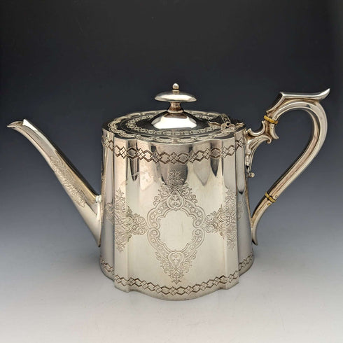 約 1880 年英國古董鍍銀茶具 Fenton Bros
