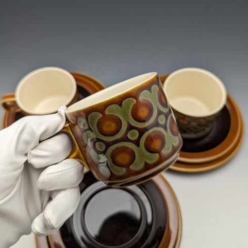 約 1977 年英國霍恩西 BRONTE 茶杯三重奏 3 件套