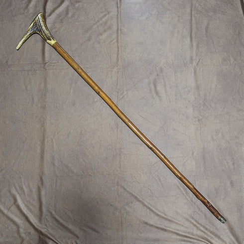 英国ヴィンテージ 紳士用ステッキ アントラーハンドル ブラウンシャフト 94cm