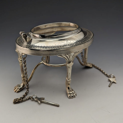 1900年頃 英国アンティーク シルバープレート製 ティーケトルセット JHON WiGFALL