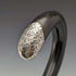 1921 British Antique Men's Cane Sterling Silver Decoration Black Shaft 92cm