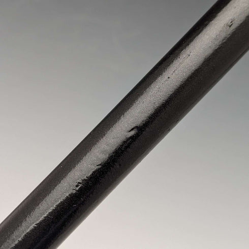 1921 British Antique Men's Cane Sterling Silver Decoration Black Shaft 92cm