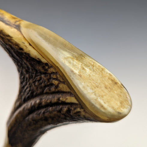 英国ヴィンテージ 紳士用ステッキ アントラーハンドル ブラウンシャフト 94cm