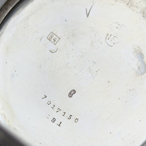 大約 1920 年古董瑞士 Escasany 懷錶 Niero 裝飾銀側薄錶殼 工作狀況良好