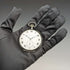 Circa 1920 Antique Swiss Escasany pocket watch Niero decoration silver side thin case Good working condition