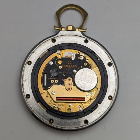 1980 年代歐米茄石英懷錶 Seamaster Mariner III 運作良好