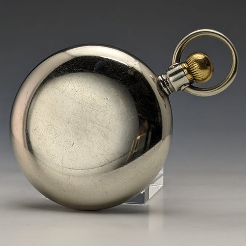 約 1915 年古董歐米茄懷錶大號 58 毫米鐵路鐘狀況良好