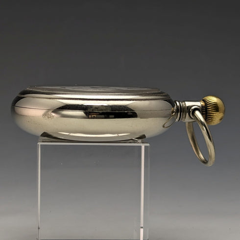 約 1915 年古董歐米茄懷錶大號 58 毫米鐵路鐘狀況良好