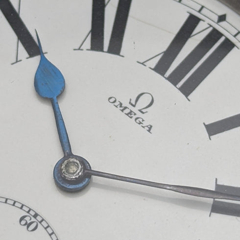 約 1915 年古董歐米茄懷錶大號 58 毫米鐵路鐘狀況良好