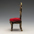 1920 年代黃銅椅懷錶架亮紅色座椅