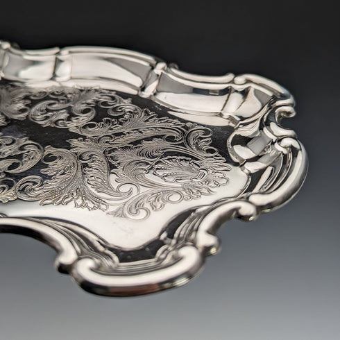 British Vintage Silver Plated Pen Tray Yeoman