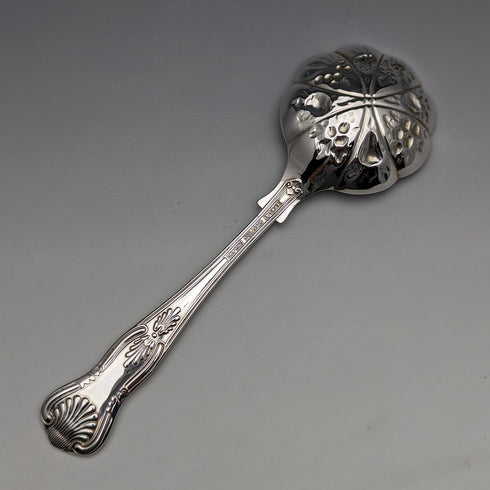 英国ヴィンテージ シルバープレート製 クランベリースプーン Past Times 紙箱入り