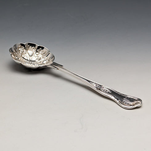 英国ヴィンテージ シルバープレート製 クランベリースプーン Past Times 紙箱入り