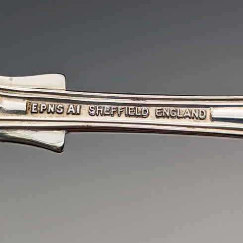 英国ヴィンテージ シルバープレート製 クランベリースプーン Past Times 紙箱入り