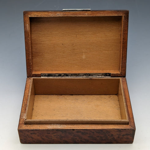 復古義大利 800 銀蓋盒飾品盒