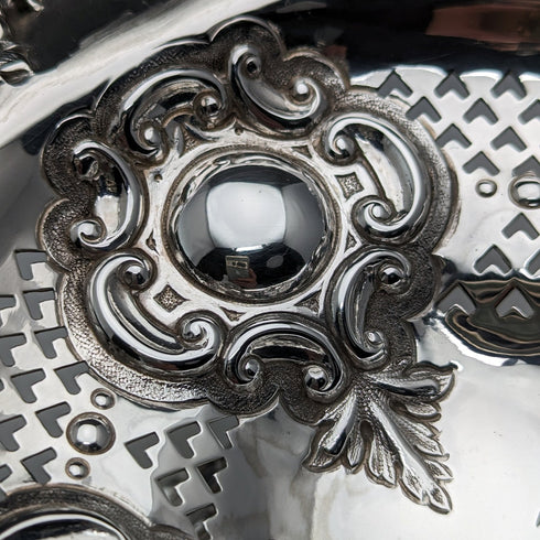 1906 年英國古董純銀蜜餞 315 克直徑 18 厘米 Walker&Hall