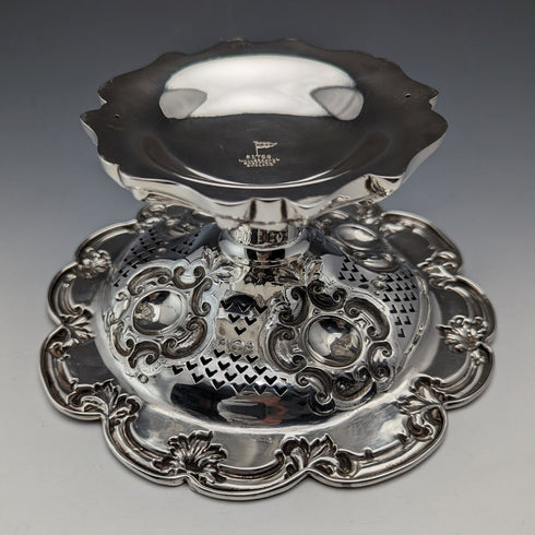 1906 年英國古董純銀蜜餞 315 克直徑 18 厘米 Walker&Hall