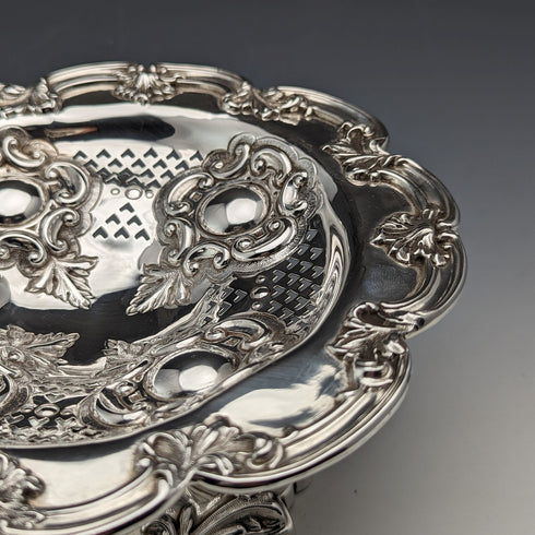 1906 年英國古董純銀蜜餞 315 克直徑 18 厘米 Walker&Hall