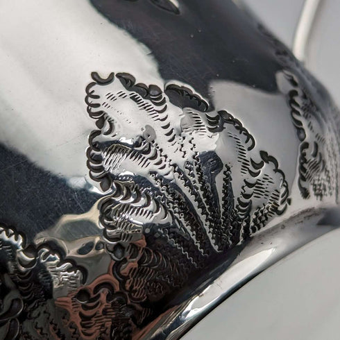 1902 British Antique Sterling Silver Mug 70g Levesley Brothers