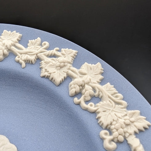 英国ヴィンテージ ウェッジウッド ジャスパーウェア製 ディッシュ ペールブルー