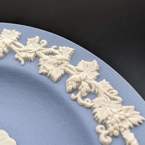 British Vintage Wedgwood Jasperware Dish Pale Blue