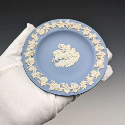British Vintage Wedgwood Jasperware Dish Pale Blue