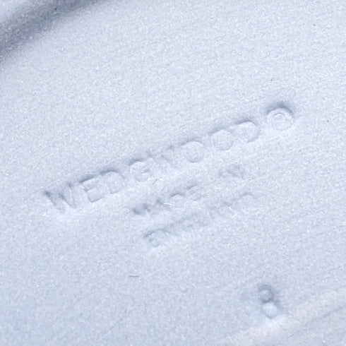 英国ヴィンテージ ウェッジウッド ジャスパーウェア製 オーバルディッシュ ペールブルー