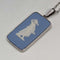 1973 British Vintage Wedgwood Sterling Silver & Jasperware Pendant Necklace
