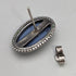 British Vintage Wedgwood Silver & Jasperware Earrings