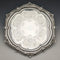 1903 British Antique Sterling Silver Salva Tray Diameter 32cm 824g GOLDSMITHS & SILVERSMITHS