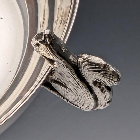 美國復古鍍銀松鼠裝飾碗 WALLACE