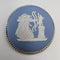 1958 British Vintage Wedgwood Sterling Silver & Jasperware Round Brooch
