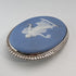 1958 British Vintage Wedgwood Sterling Silver & Jasperware Oval Brooch