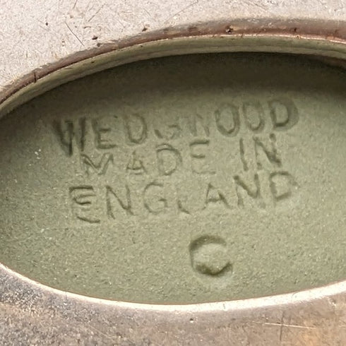 1978年 英国ヴィンテージ ウェッジウッド 純銀&グリーンジャスパー ペンダント ネックレス