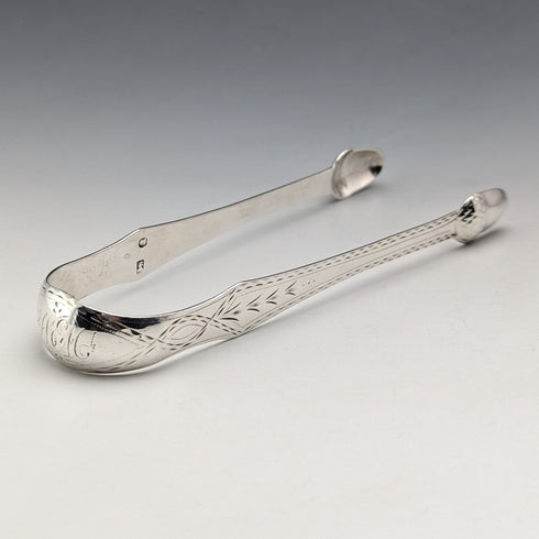 18 世紀末英國古董純銀糖鉗 26 克 James Crawford