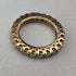 British Vintage Jewelry Sterling Silver Gilt Eternity Ring Ring