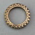 British Vintage Jewelry Sterling Silver Gilt Eternity Ring Ring