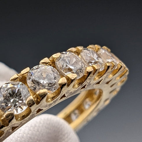 英國復古珠寶純銀鍍金永恆戒指戒指